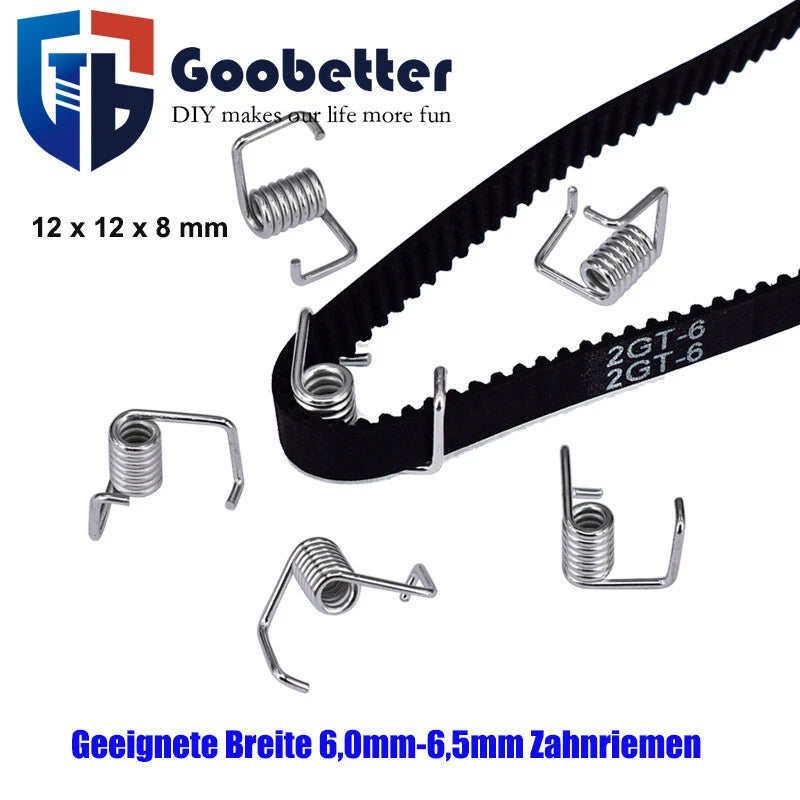GT2 Zahnriemenspanner Torsionsfeder für 3D-Drucker RepRap 6mm Breite