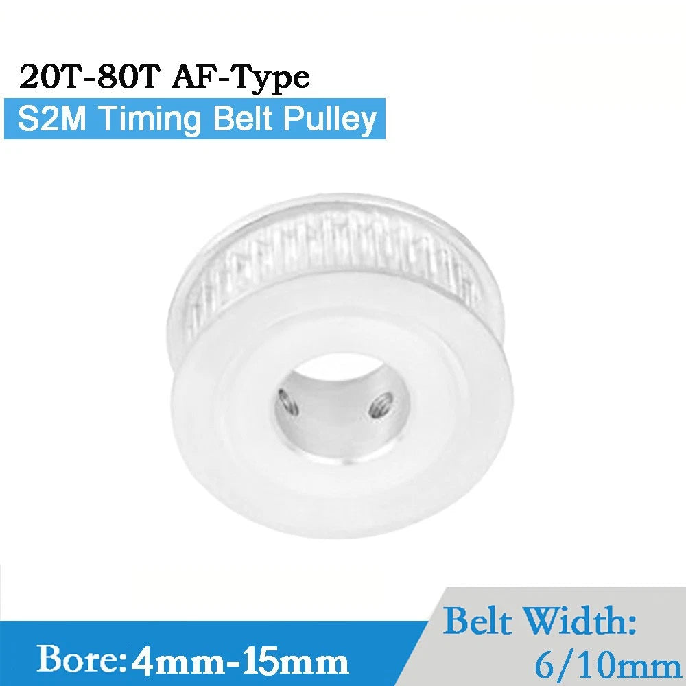 S2M - Zahnrad - Pulley-Zahnriemenrad Riemenscheibe/ 20 -80Zähne /Breite 6/10mm