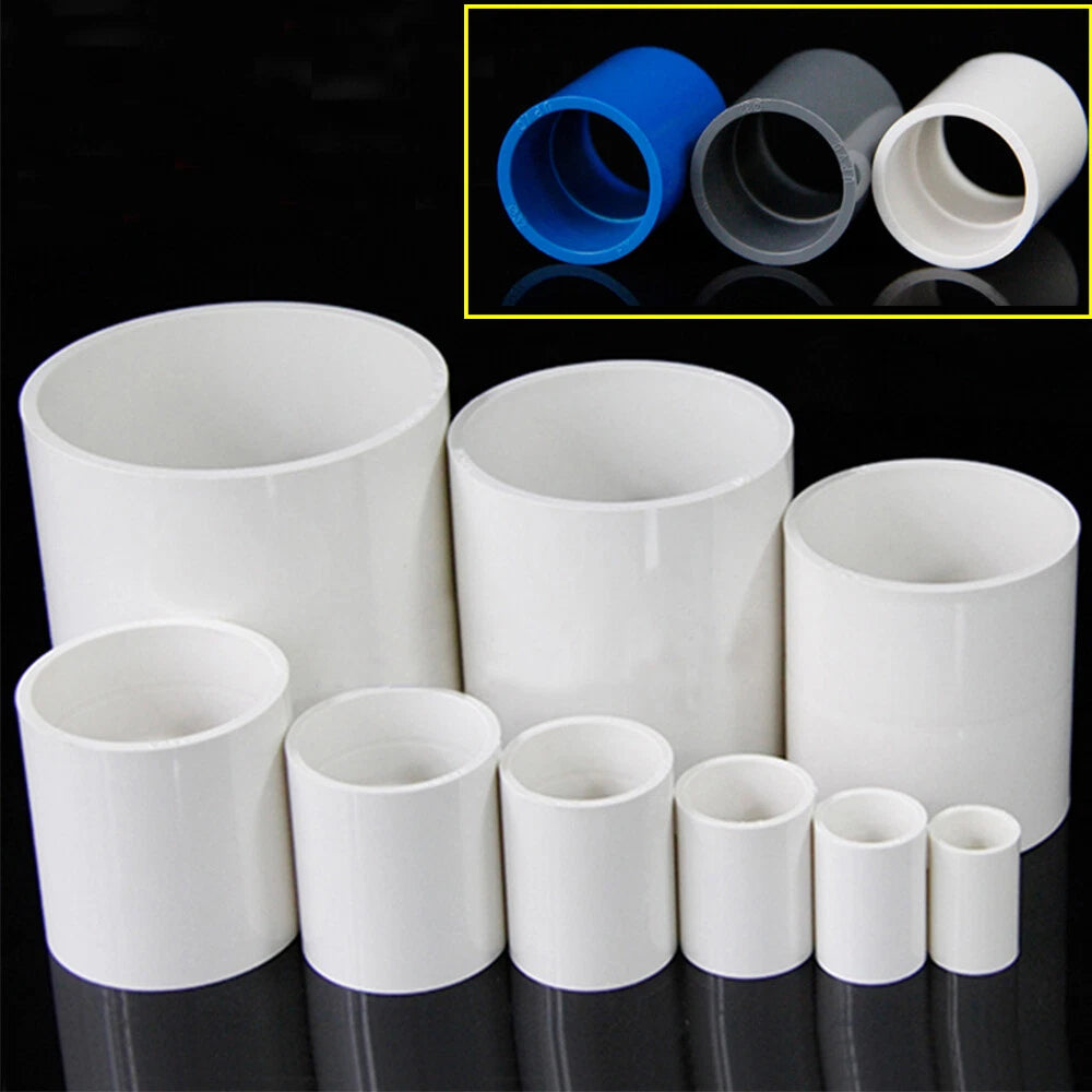 PVC Plastik Muffe Rohr-Fittings Klebefittings Hülse Ø 20,25,32,40,50,75,90,110mm