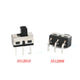 Toggle Switch SS12D06 SS12D10 SPDT 3-Pin Slide Switch with Straight or Bent Feet — 4.7mm Spacing, 5mm Handle