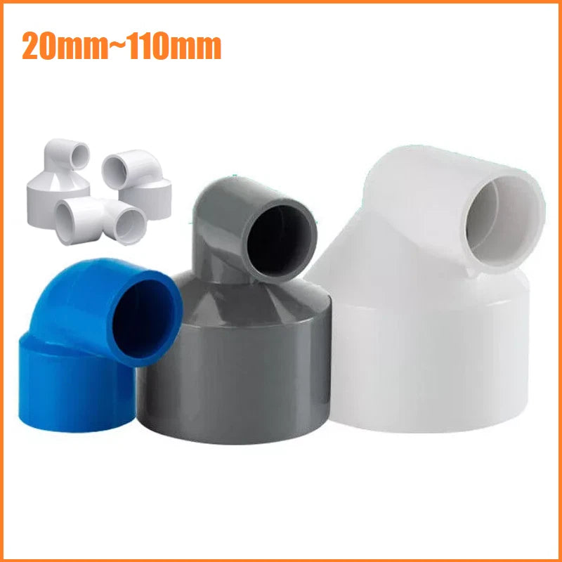 PVC 90° Ellenbogen Reduzierung Klebe Fittings Klebemuffe | Klebefitting 20~110mm