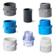 PVC Fittings Klebemuffe Übergangsmuffe mit Innengewinde Außengewinde 1 2" bis 1"