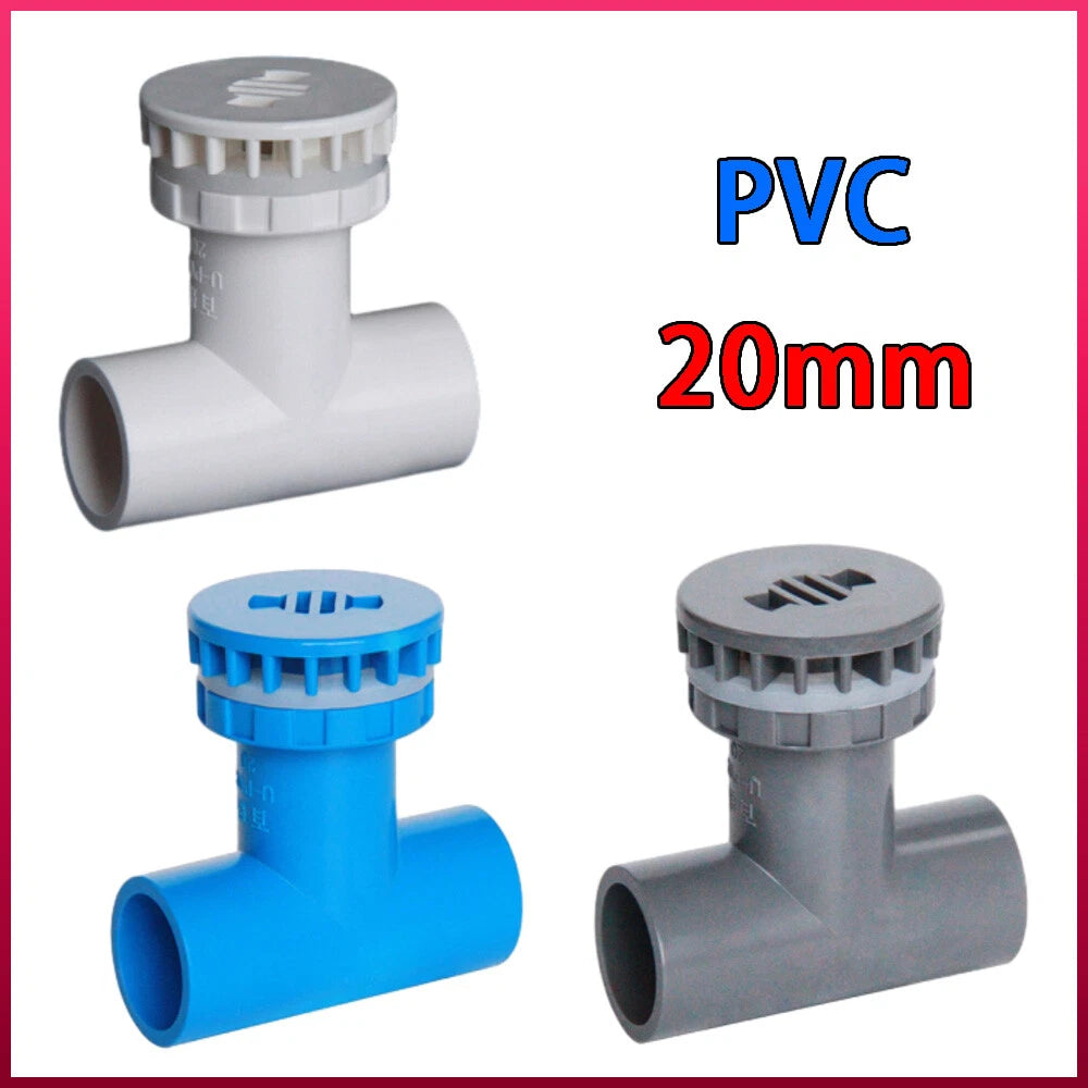 T-Rohr PVC Fittings Aquarium Pool Verrohrung Rohr Muffe T-Stück 20mm