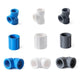 PVC Fittings Winkel T-Stück Muffe 1 4" 3 4" 1" Innengewinde Rohr Verbindung