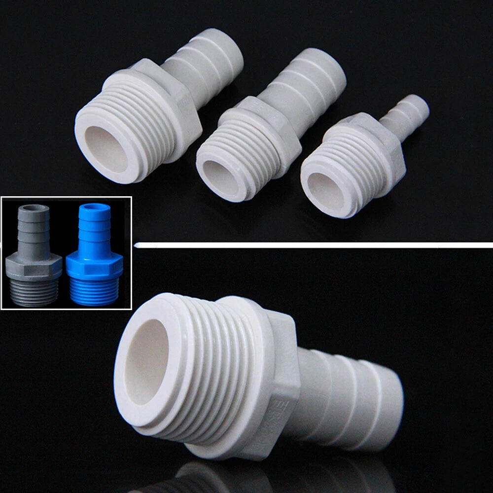 1 2 Zoll 3 4 Zoll Außengewinde x Schlauchtülle Nippel PVC Rohre-Fittings Adapter