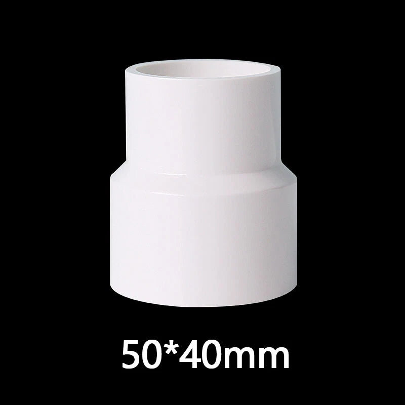 PVC Weiß Reduzierstück Muffe Rohr Fittings Verbinder Klebefittings 20mm~160mm