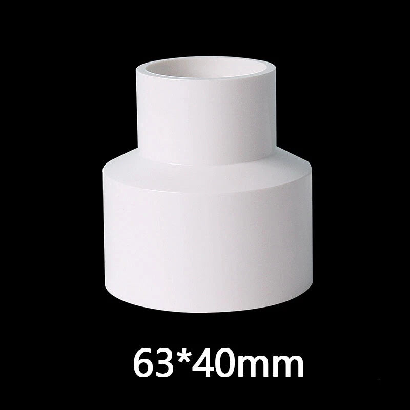 PVC Weiß Reduzierstück Muffe Rohr Fittings Verbinder Klebefittings 20mm~160mm
