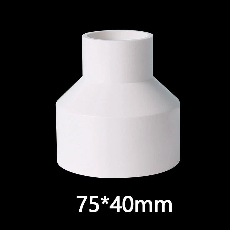 PVC Weiß Reduzierstück Muffe Rohr Fittings Verbinder Klebefittings 20mm~160mm