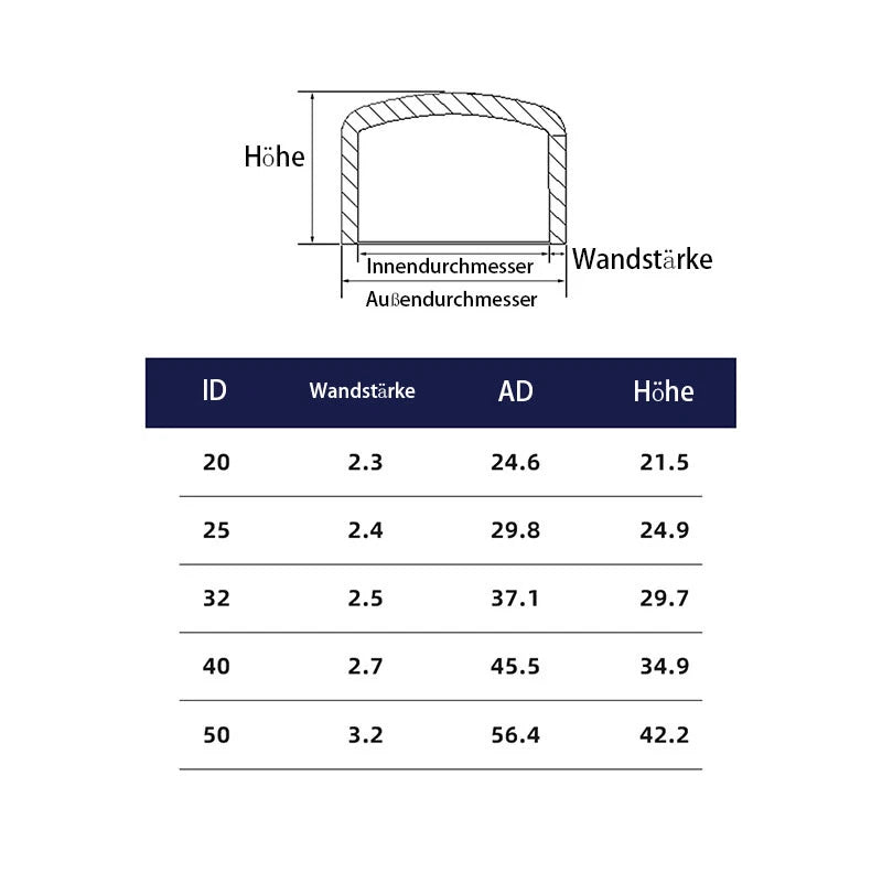 PVC 4-Wege Grau Winkel 90° Rohr-Fittings Klebefittings Muffen 20 25 32 40 50mm