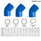 PVC 45° Ellbogen Winkel Klebe Blau Fittings Rohr Muffe Rohrverbinder 20mm~160mm