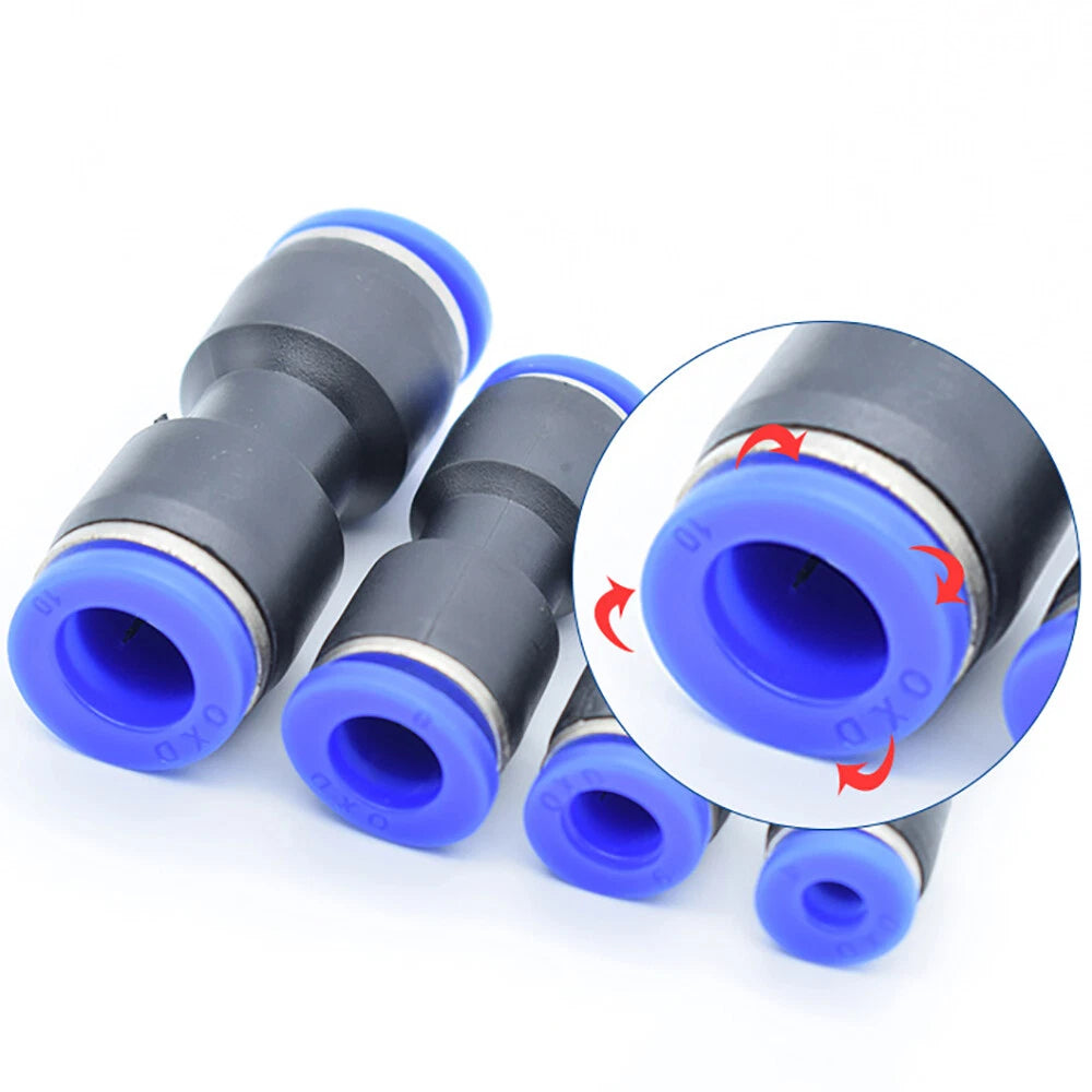 Push-to-Connect Pneumatic Fittings — Air & Water Tube Quick Release Connectors