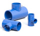 PVC T-Stück 20mm~200mm Klebefitting Reduzieren Klebe Fittings Klebemuffe Blau