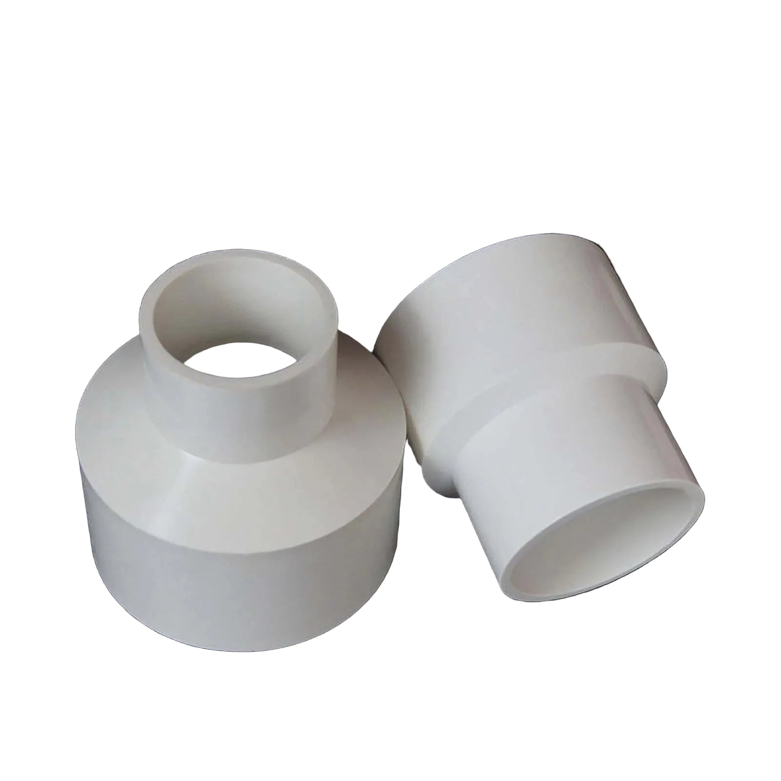 PVC Reduzierstück Muffe Rohr Fitting Klebefittings Lang Konisch weiß  Ø25mm-200m