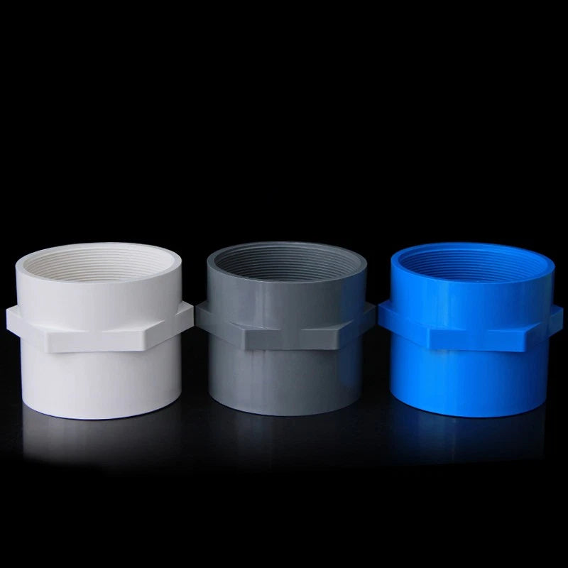 PVC Fittings Klebemuffe Übergangsmuffe mit Innengewinde Außengewinde 1 2" bis 1"
