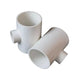 PVC T-Stück 20mm~200mm Klebefitting Reduzieren Klebe Fittings Klebemuffe Weiß