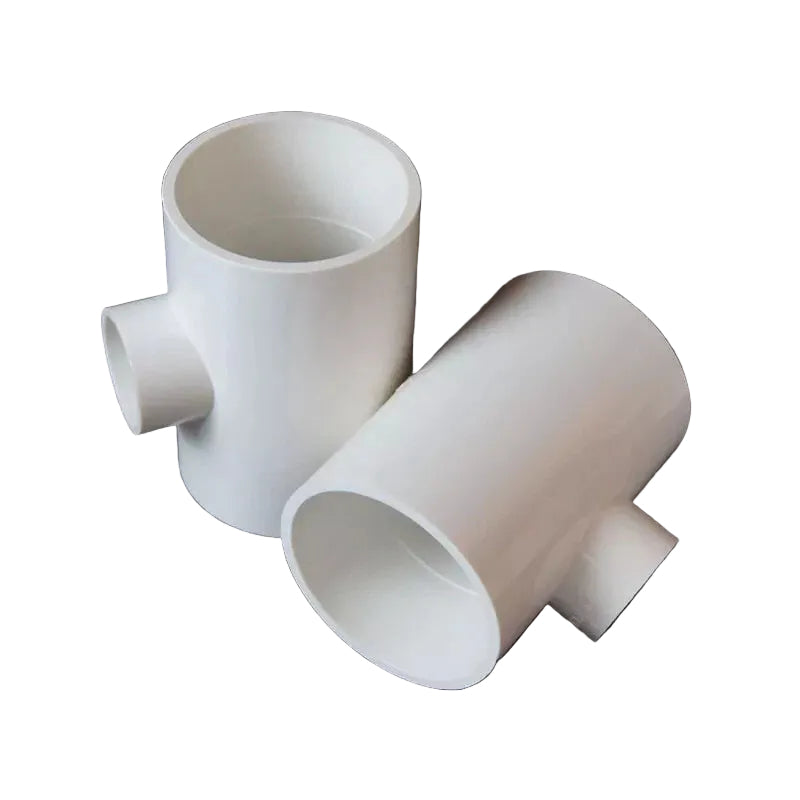 PVC T-Stück 20mm~200mm Klebefitting Reduzieren Klebe Fittings Klebemuffe Weiß
