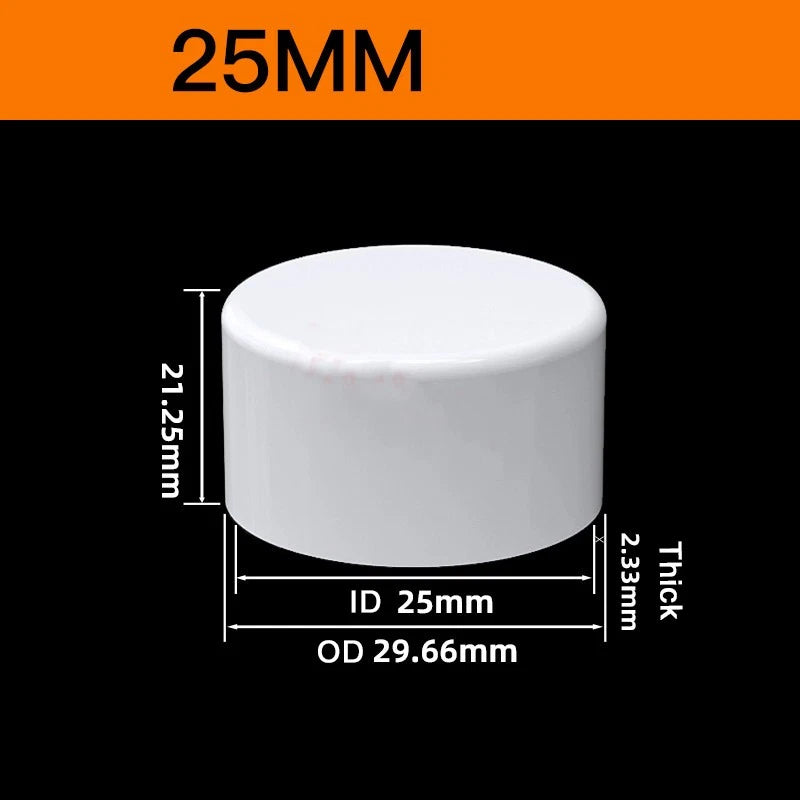 White PVC Pipe Fittings for Aquariums — Straight, Elbow, T-Piece, Ball Valve & More