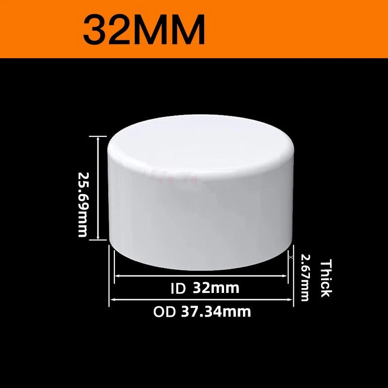 White PVC Pipe Fittings for Aquariums — Straight, Elbow, T-Piece, Ball Valve & More