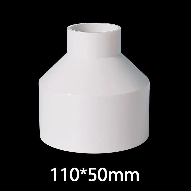 PVC Weiß Reduzierstück Muffe Rohr Fittings Verbinder Klebefittings 20mm~160mm