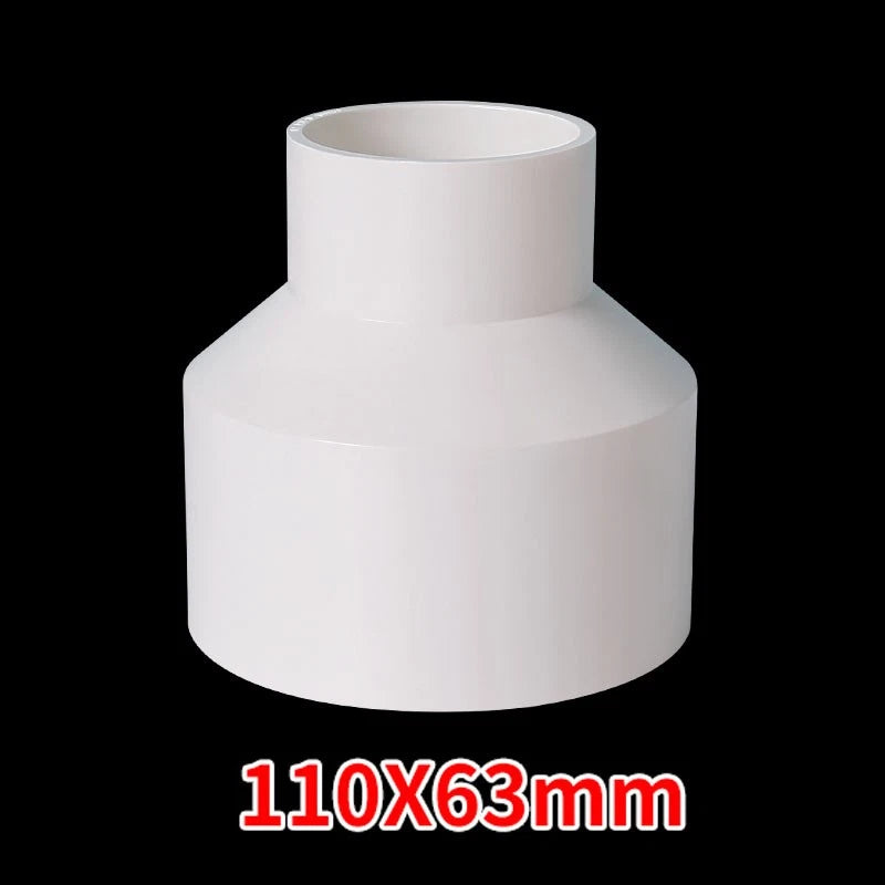 PVC Weiß Reduzierstück Muffe Rohr Fitting Klebefittings Ø25*20mm~Ø160*125mm