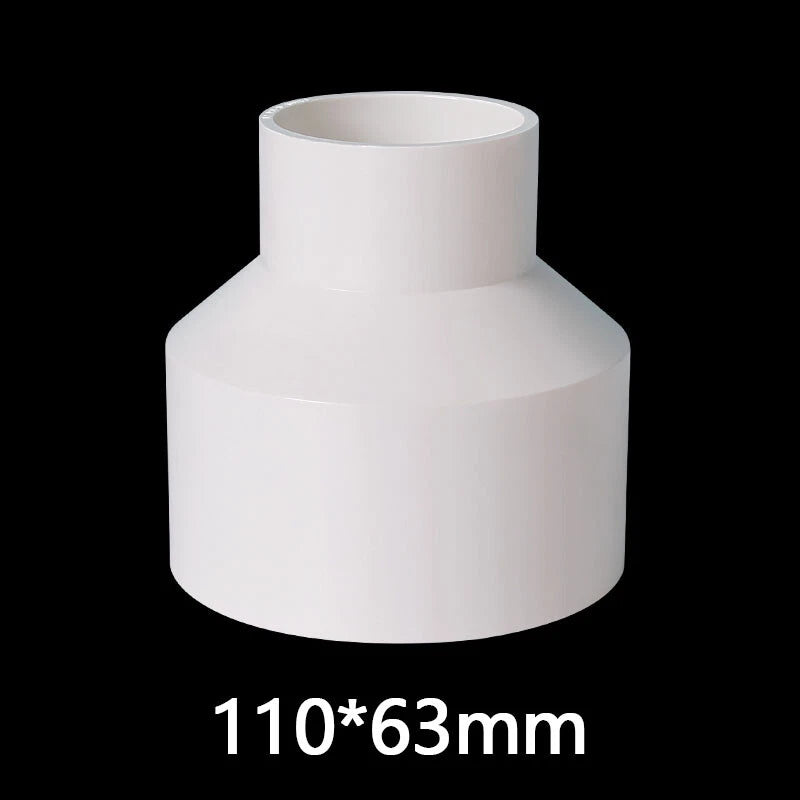 PVC Weiß Reduzierstück Muffe Rohr Fittings Verbinder Klebefittings 20mm~160mm