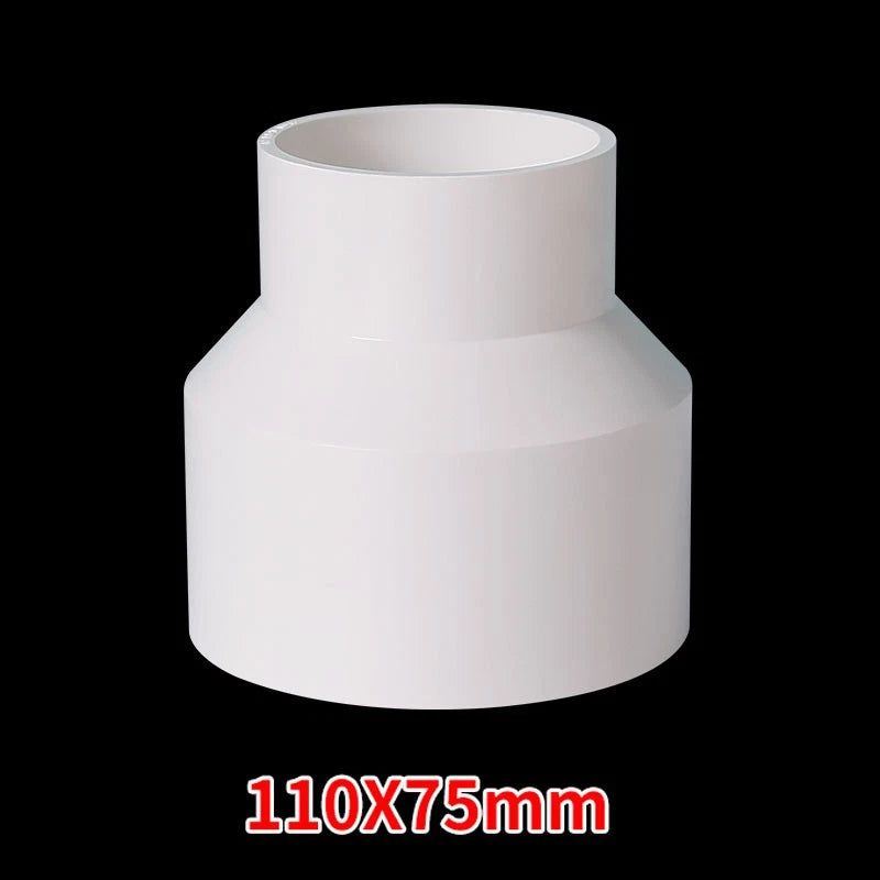 PVC Weiß Reduzierstück Muffe Rohr Fitting Klebefittings Ø25*20mm~Ø160*125mm