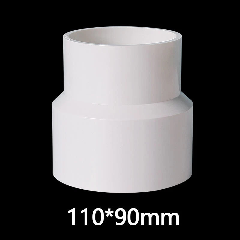 PVC Weiß Reduzierstück Muffe Rohr Fittings Verbinder Klebefittings 20mm~160mm