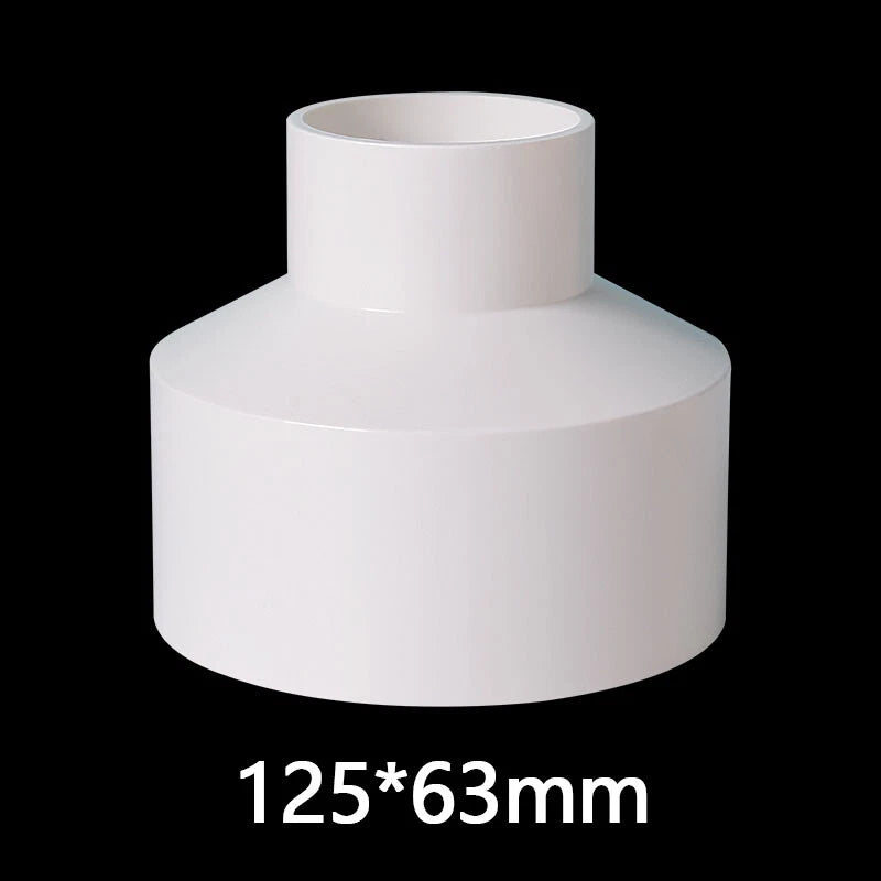PVC Weiß Reduzierstück Muffe Rohr Fittings Verbinder Klebefittings 20mm~160mm