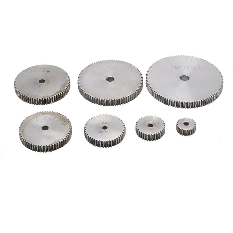 Module 1M, 1.5M, 2M Spur Gear Wheels Spur Wheel With 10 To 90 Teeth Flat Gear