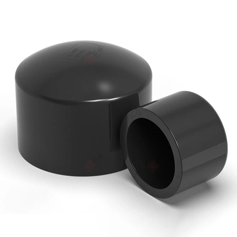 20mm-160mm PVC UPVC Rohr-Fittings Endkappe Endstecker Deckel Stopfen Dunkelgrau