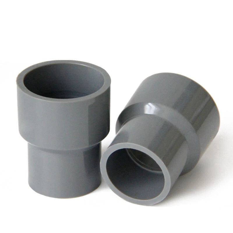 Grau PVC Reduzierstück Muffe Rohr Fitting Klebefittings Ø25*20mm-160*125mm