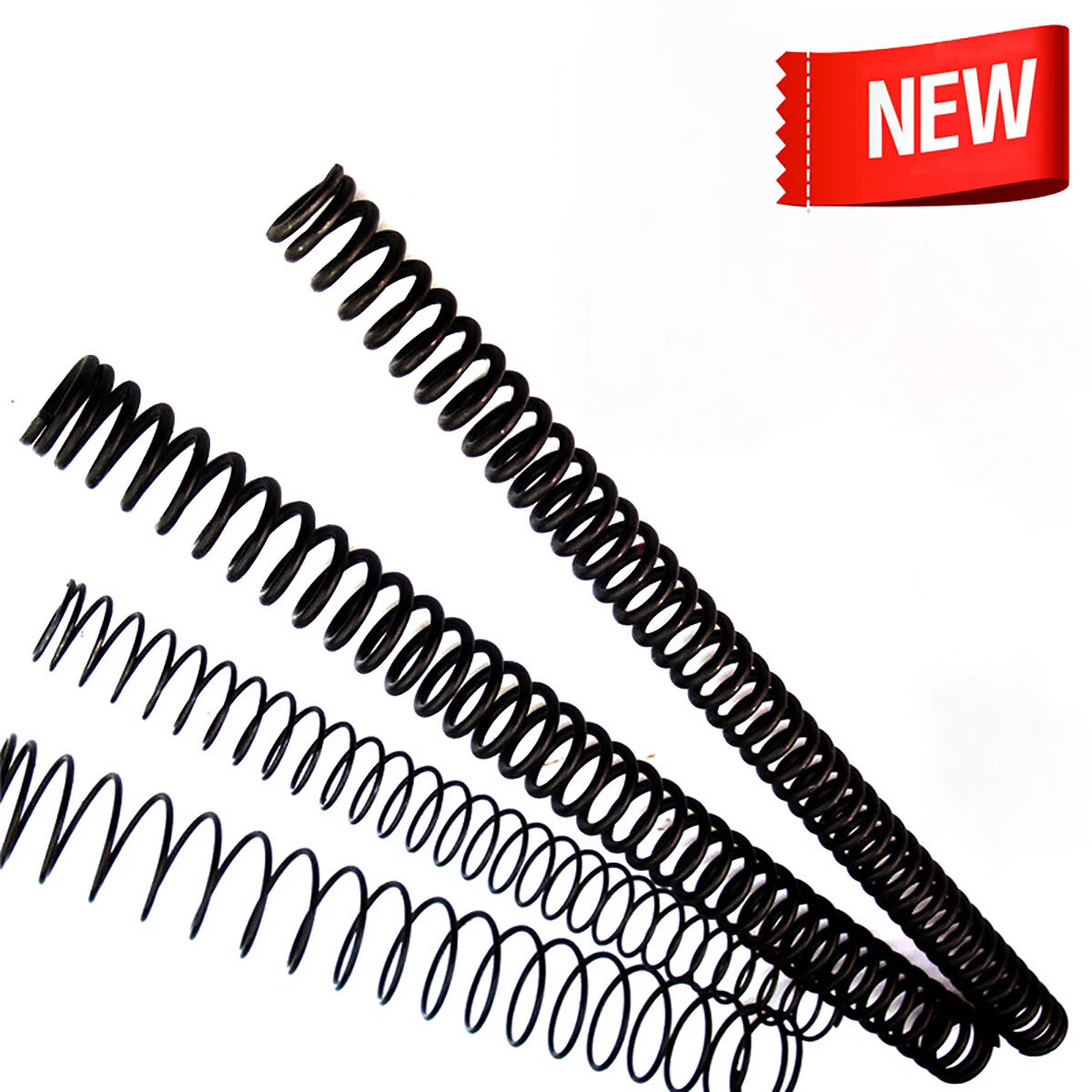 400mm Druckfeden Federstahl Rückstellfedern Compression Spring -Schwarz ALL SIZE