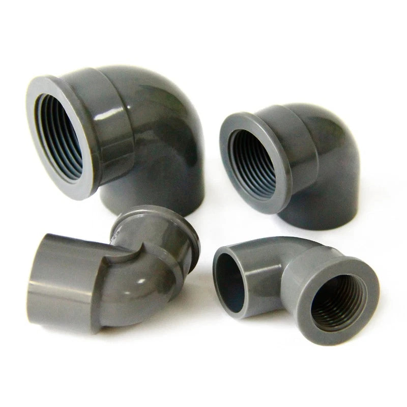 PVC Fittings Winkel 90 Grad Klebefitting mit Innengewinde 1 2" bis 2" Klebemuffe