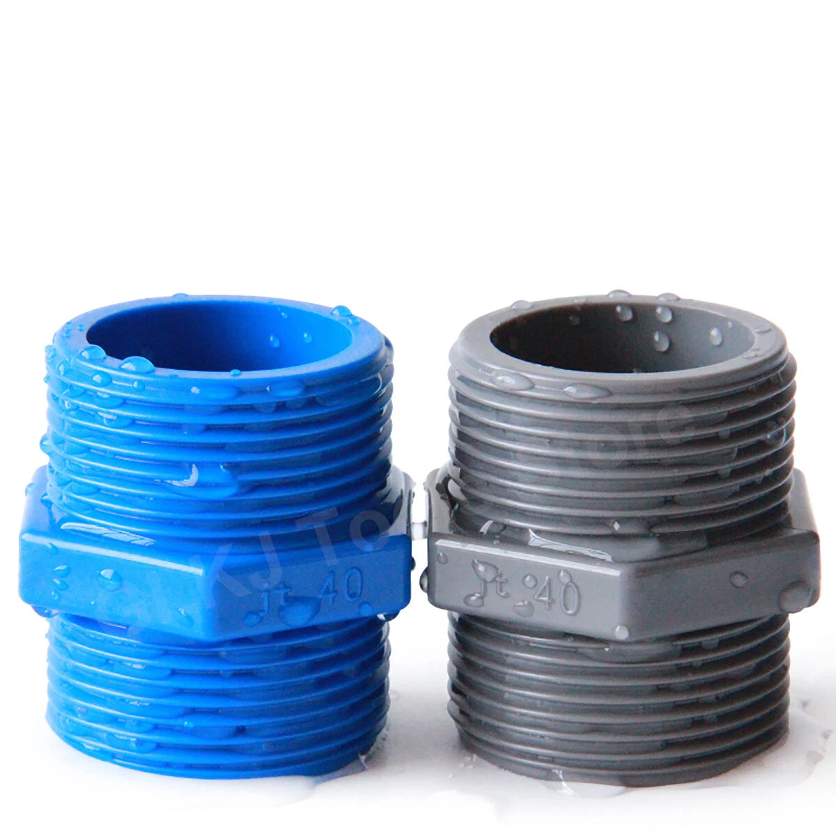 1 2 Zoll - 2 Zoll PVC Doppelnippel Außengewinde x Außengewinde PVC Rohrfittings