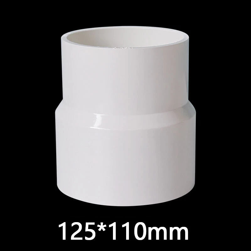 PVC Weiß Reduzierstück Muffe Rohr Fittings Verbinder Klebefittings 20mm~160mm