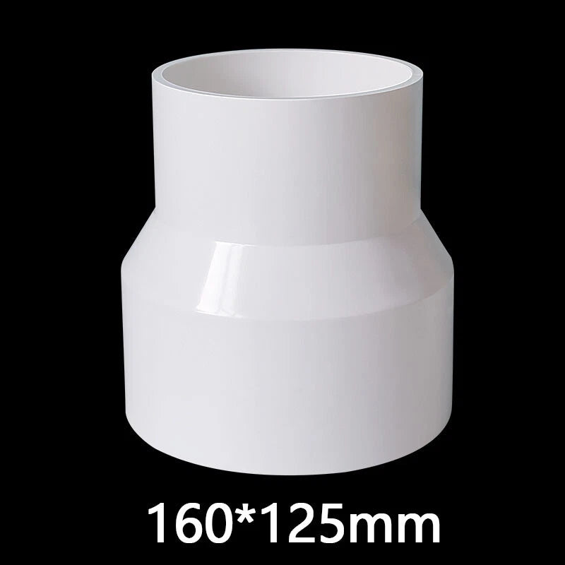 PVC Weiß Reduzierstück Muffe Rohr Fittings Verbinder Klebefittings 20mm~160mm