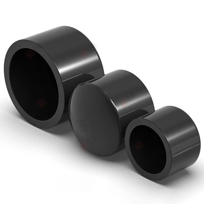 20mm-160mm PVC UPVC Rohr-Fittings Endkappe Endstecker Deckel Stopfen Dunkelgrau