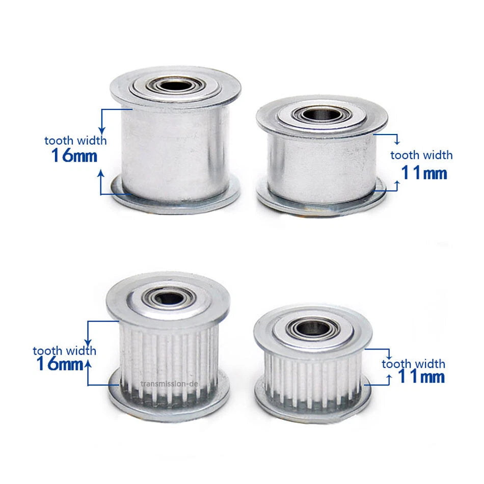 3M Führungsrolle ohne Zähne 5-60z Riemenscheibe Pulley für 3D Drucker CNC RepRap