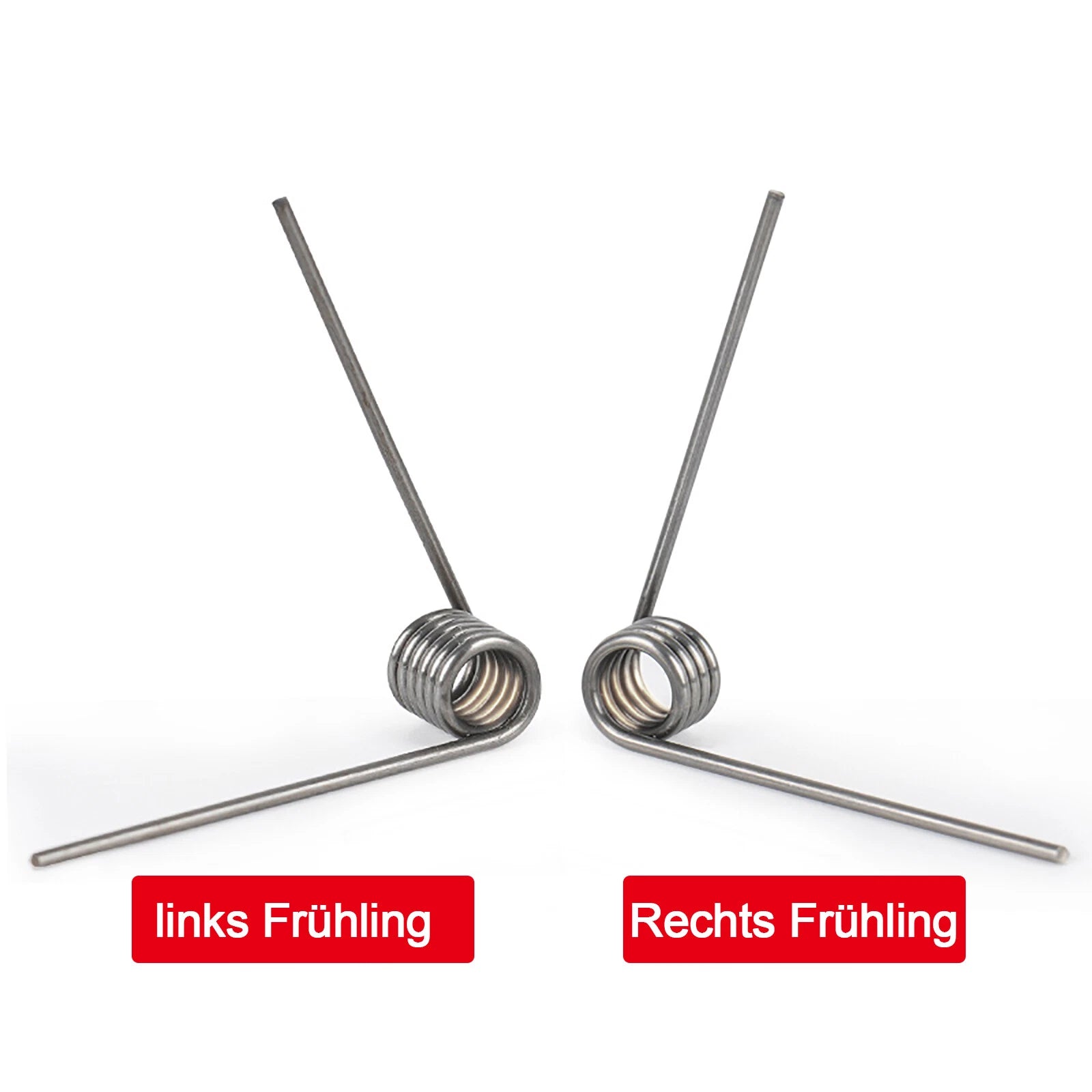 5X Drehfeder-Schenkelfeder d 0,45mm Øa 3mm-6mm Edelstahl Torsions Rechte Feder