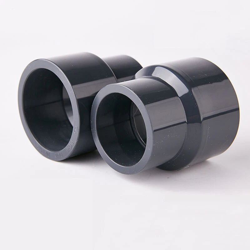 Grau PVC Reduzierstück Muffe Rohr Fitting Klebefittings Ø25*20mm-160*125mm