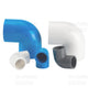 PVC Klebe Fittings 90° Winkel Bogen Verbinder Muffe Klebemuffen Klebefitting