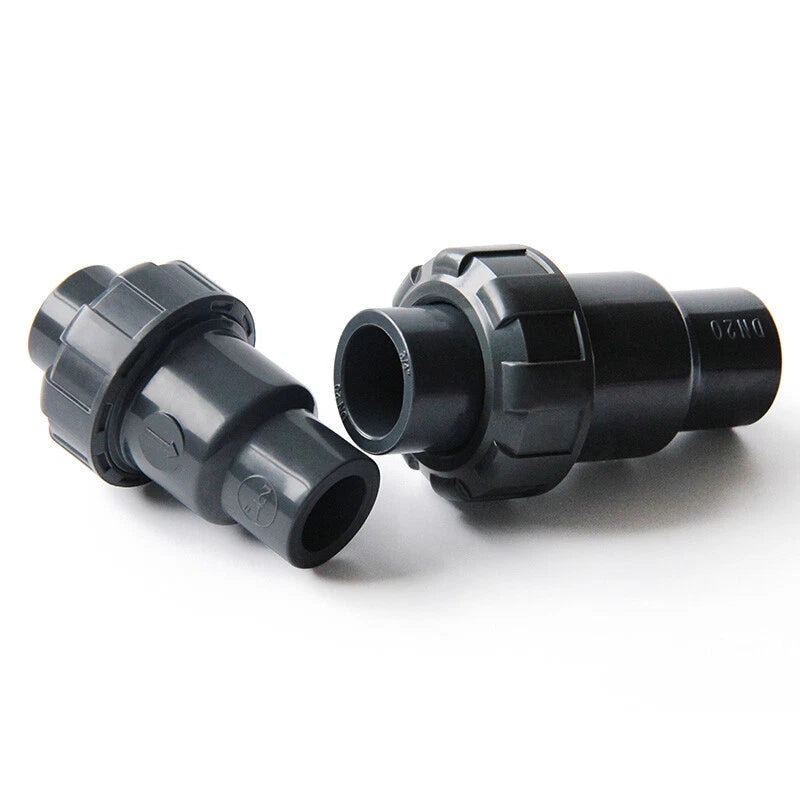 UPVC PVC Rückschlagventil Innen Ø 25 32 40 50 63 75 90 110 mm Rohr Klebefittings