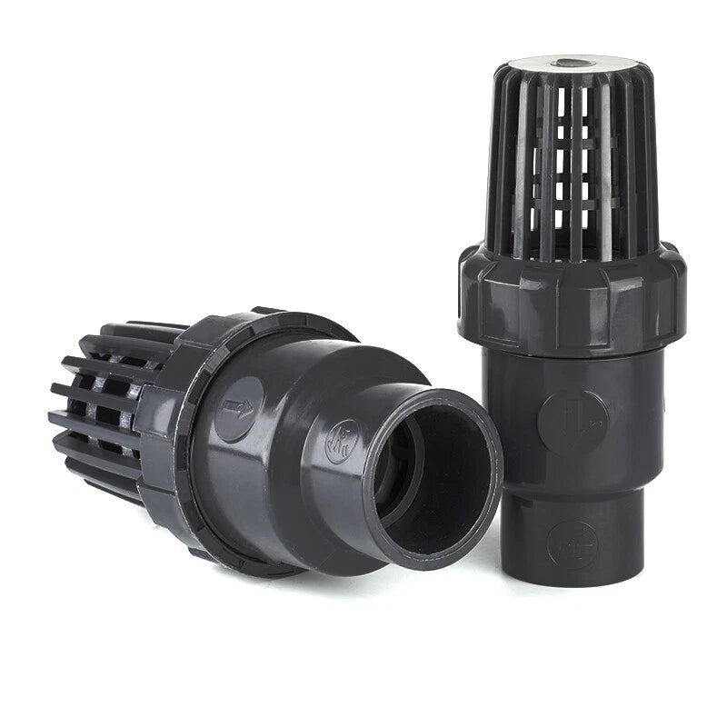 PVC Rückschlagventil Klebemuffe Fittings Fußventil Bodenventil DN15-DN65 20-75mm