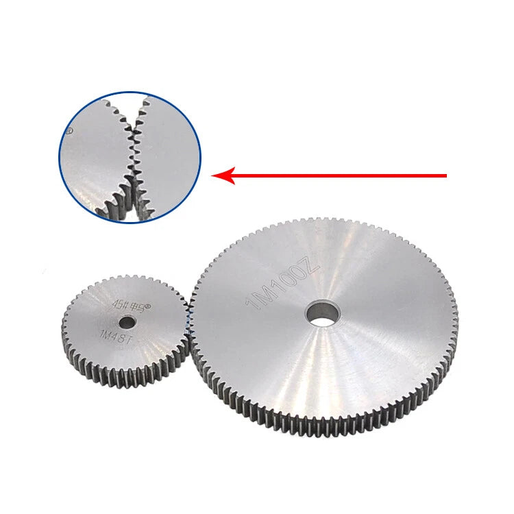 Module 1M, 1.5M, 2M Spur Gear Wheels Spur Wheel With 10 To 90 Teeth Flat Gear