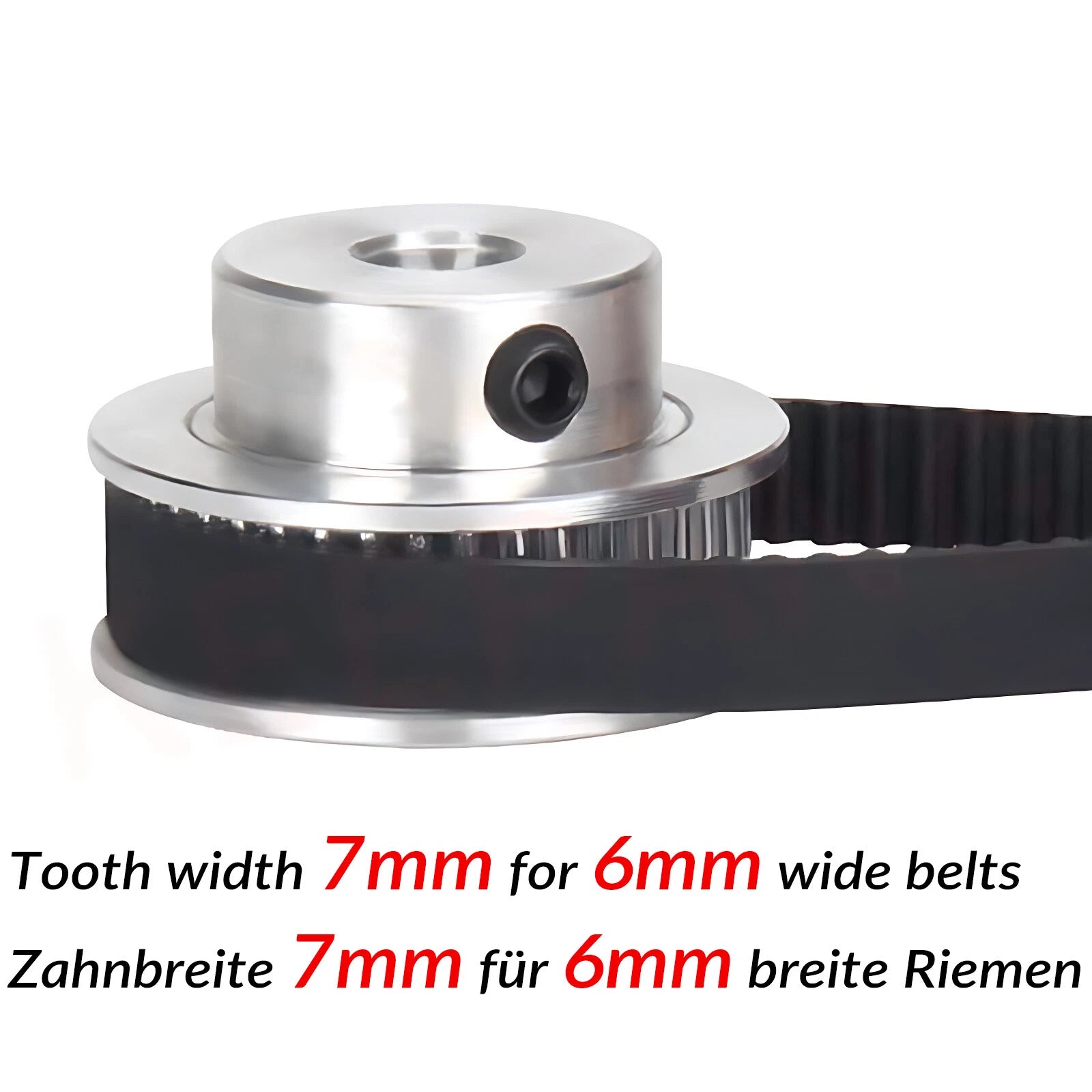 GT2 Zahnrad 2GT 80-120 Zähne Riemenscheibe Breite 7mm Pulley für CNC 3D-Drucker