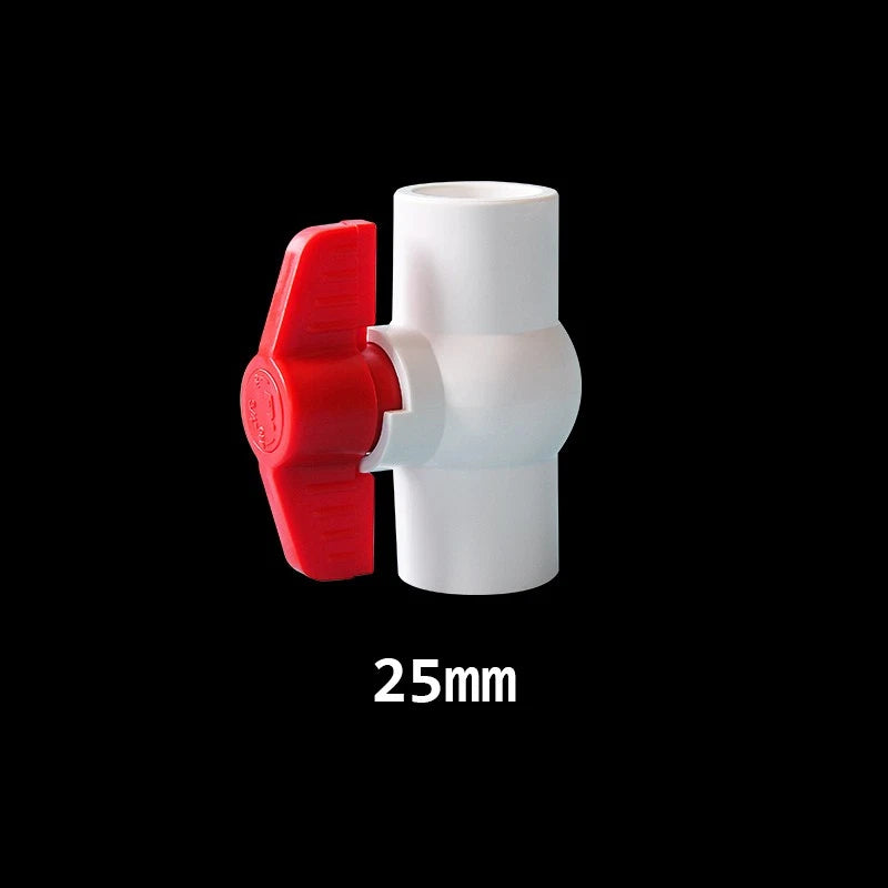 Weiß PVC Kugelhahn Kugel Ventil Innengewinde Muffen Fittings Pond 20-160mm