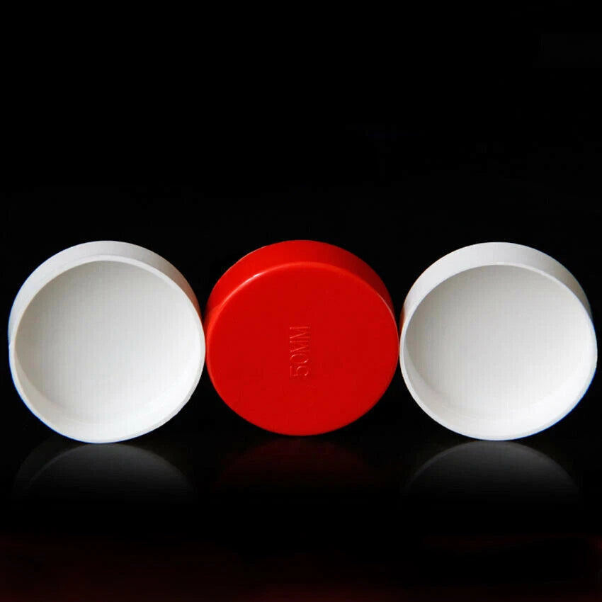 50 75 110 160 200mm PVC Rohr-Fittings Endkappe Deckel Abflussrohr Kappe Rot Weiß