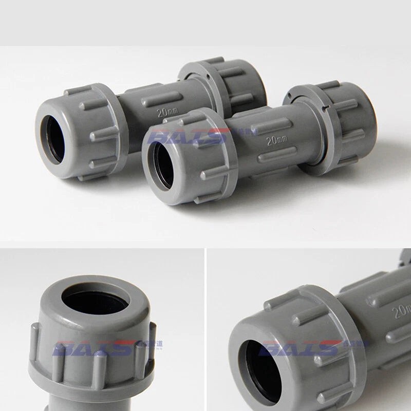 PVC Rohr 20 25 32 40 50 63 75 90 110 160mm Rohrverbinder Gerade Muffe Fittings