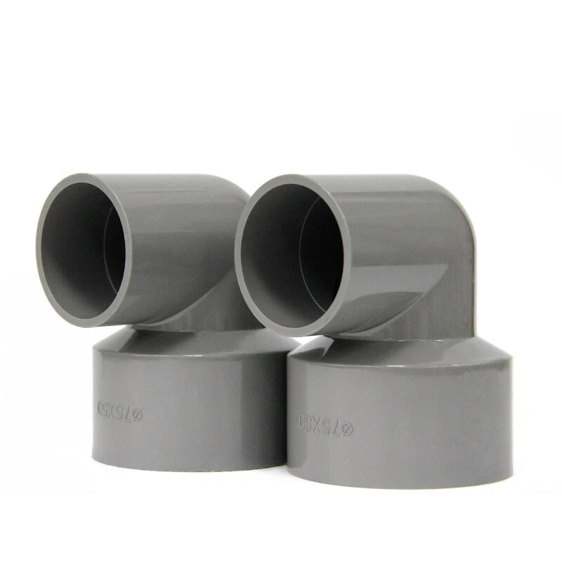 PVC 90° Winkel Reduzierstück Rohrverbinder Reduzierstück Muffe Fittings 20-110mm