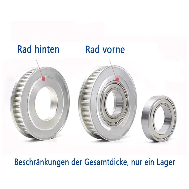 XL Zahnrad 50 Zähne Riemenscheibe 10-25 Löcher Pulley für 11mm Breite Zahnriemen
